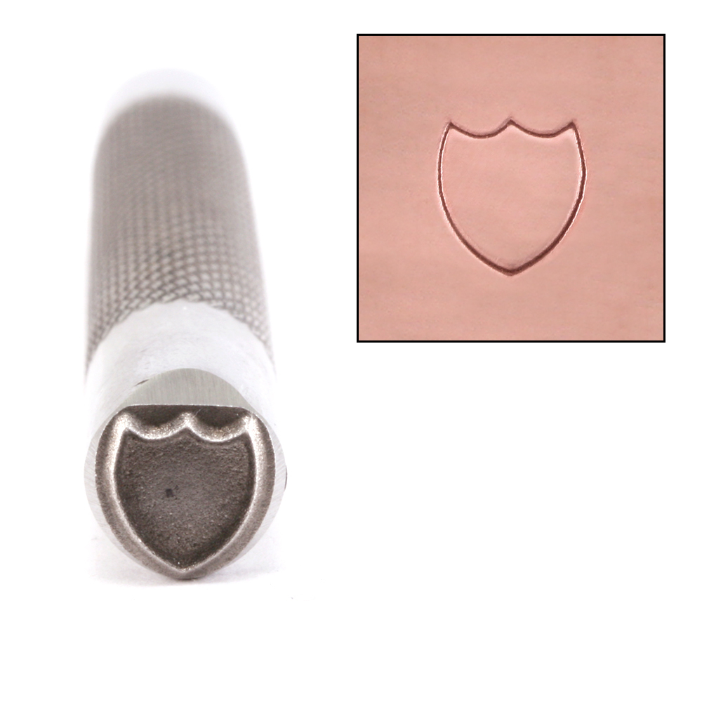 Metal Stamping Tools Advantage Series Shield / Coat of Arms Metal Design Stamp, 7mm